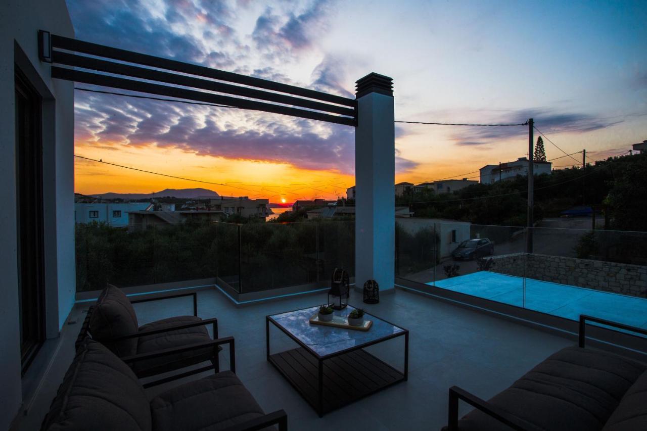 Avrilia Seaside Villa Heated Pool Almirida Eksteriør bilde
