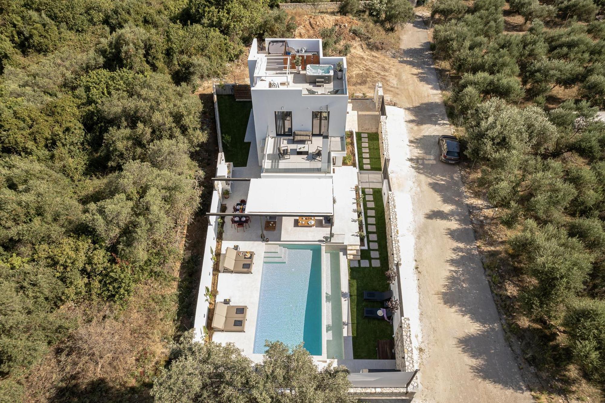 Avrilia Seaside Villa Heated Pool Almirida Eksteriør bilde