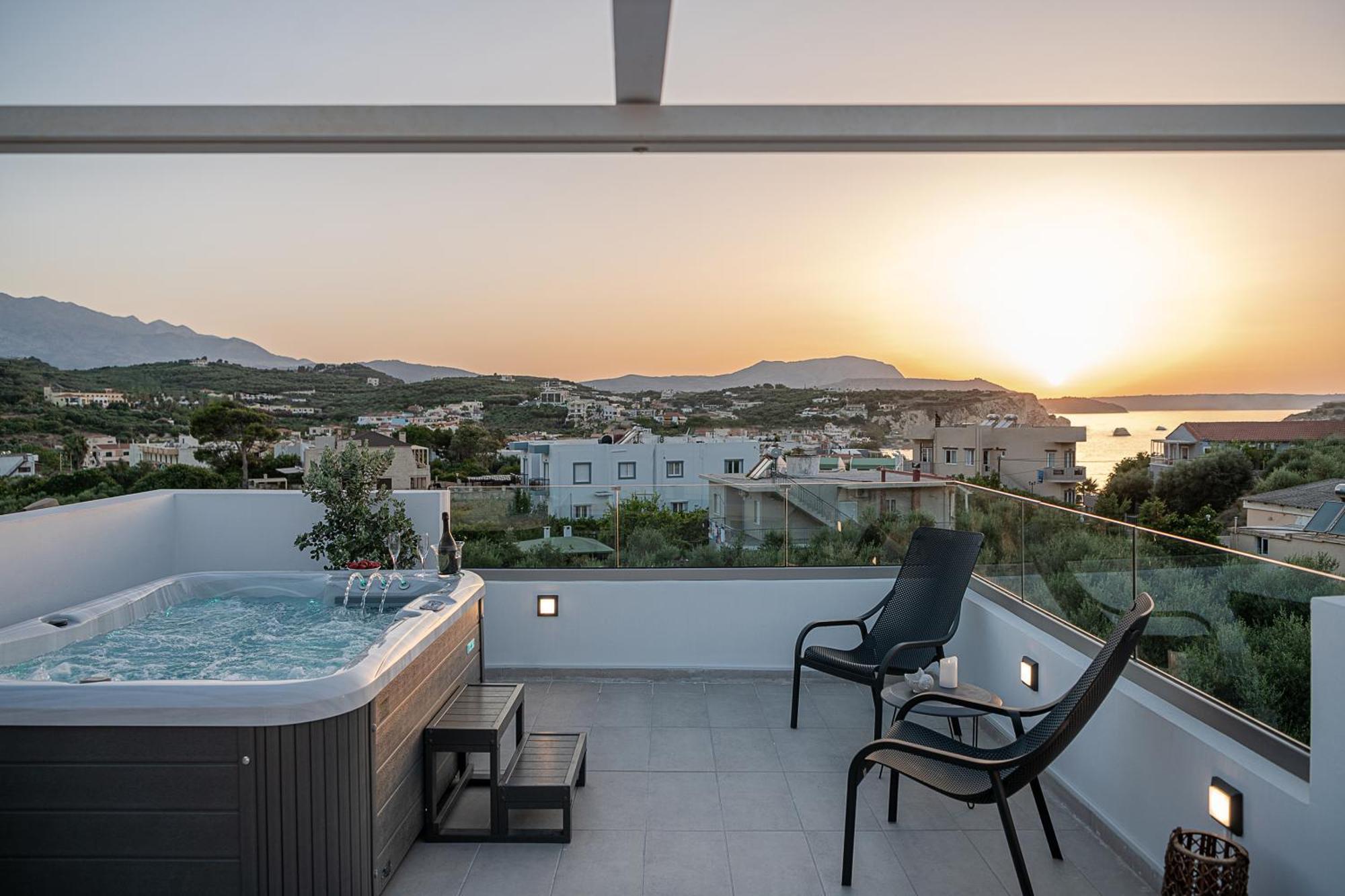 Avrilia Seaside Villa Heated Pool Almirida Eksteriør bilde