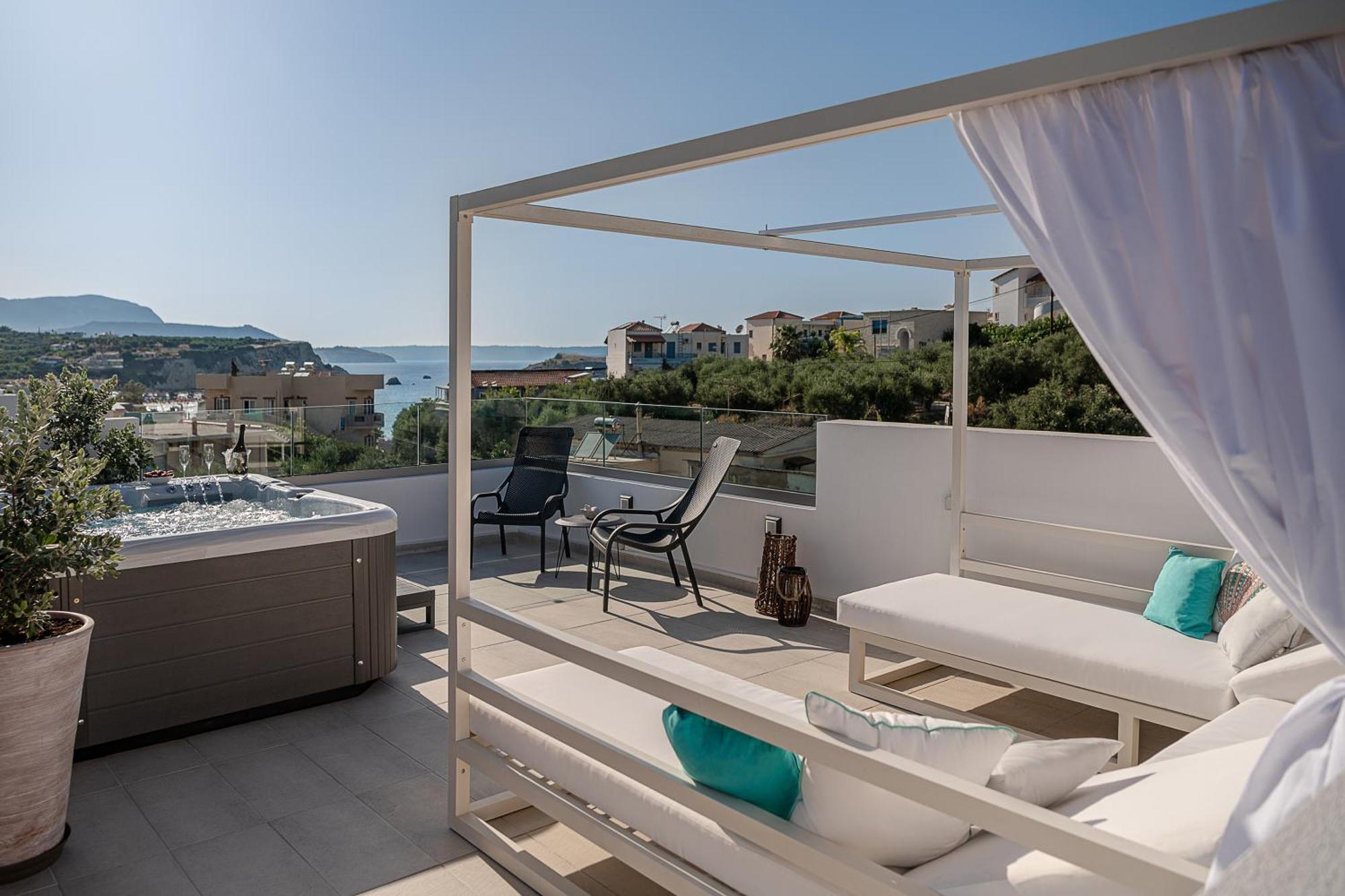 Avrilia Seaside Villa Heated Pool Almirida Eksteriør bilde