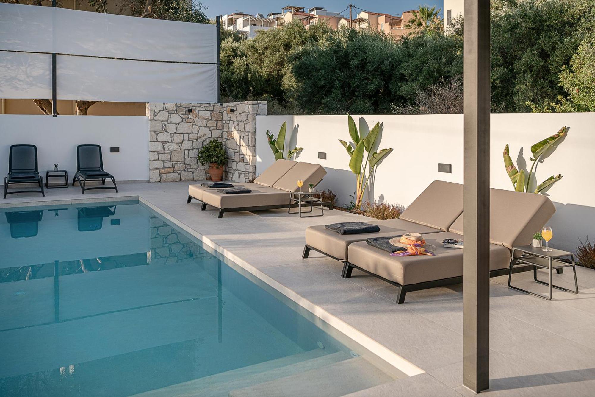Avrilia Seaside Villa Heated Pool Almirida Eksteriør bilde