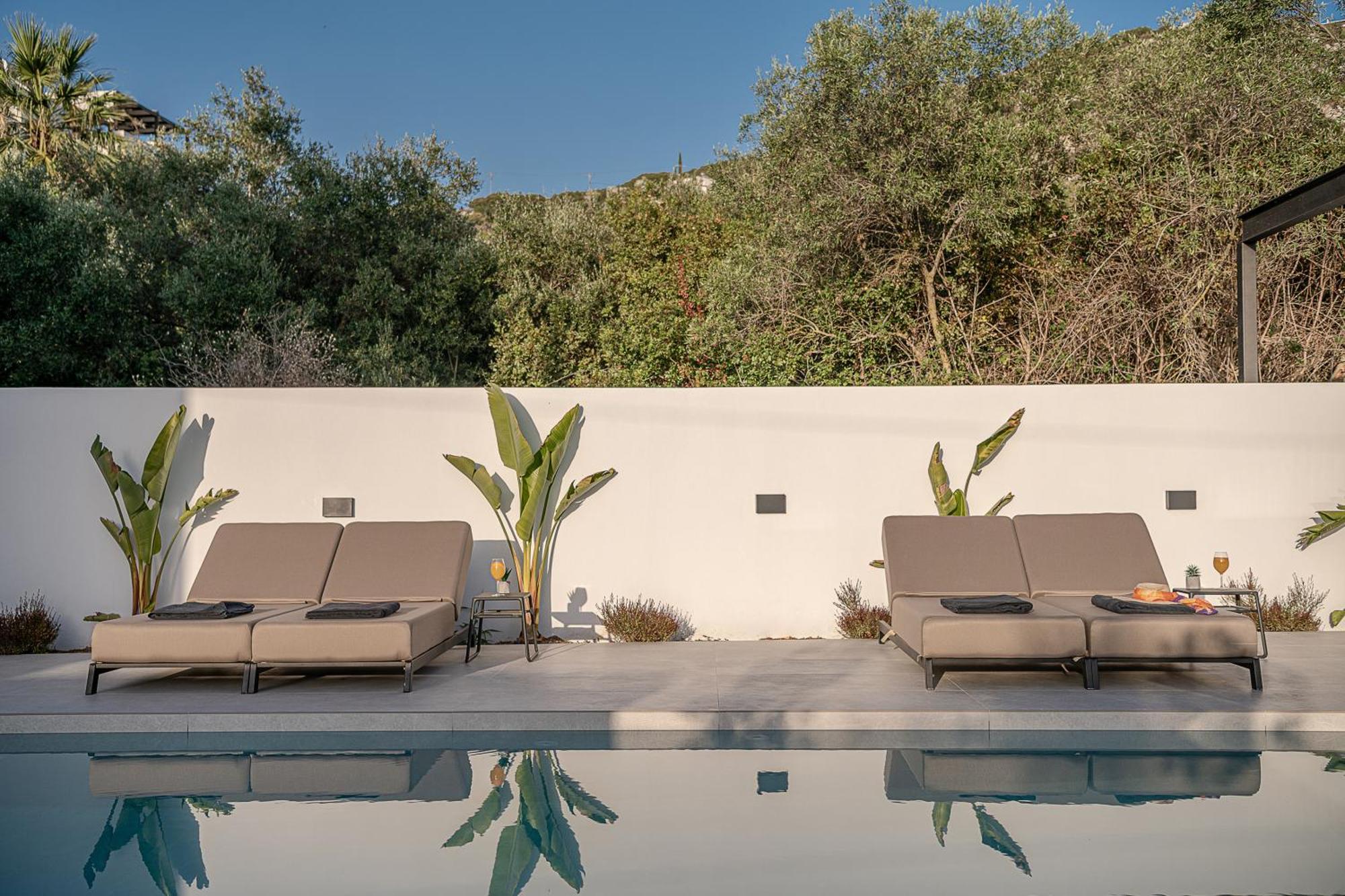 Avrilia Seaside Villa Heated Pool Almirida Eksteriør bilde