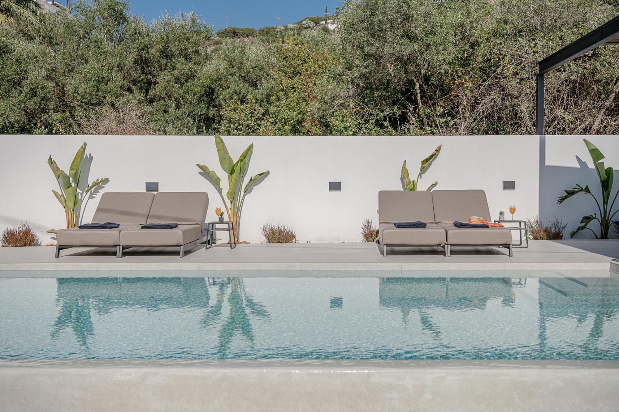 Avrilia Seaside Villa Heated Pool Almirida Eksteriør bilde